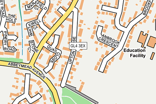 GL4 3EX map - OS OpenMap – Local (Ordnance Survey) GL4 3EX map - OS OpenMap – Local (Ordnance Survey)