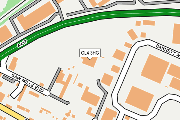 GL4 3HG map - OS OpenMap – Local (Ordnance Survey) GL4 3HG map - OS OpenMap – Local (Ordnance Survey)