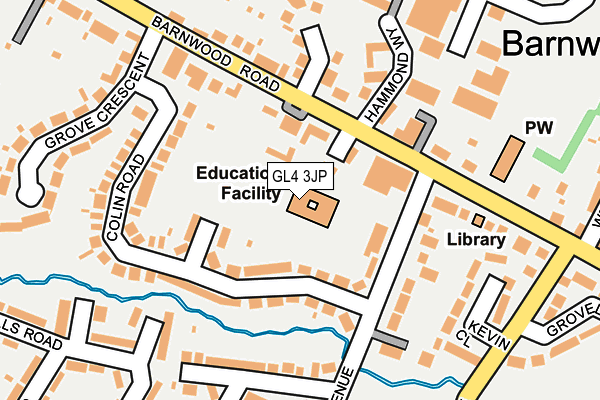 GL4 3JP map - OS OpenMap – Local (Ordnance Survey) GL4 3JP map - OS OpenMap – Local (Ordnance Survey)