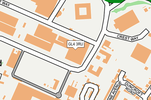 GL4 3RU map - OS OpenMap – Local (Ordnance Survey) GL4 3RU map - OS OpenMap – Local (Ordnance Survey)
