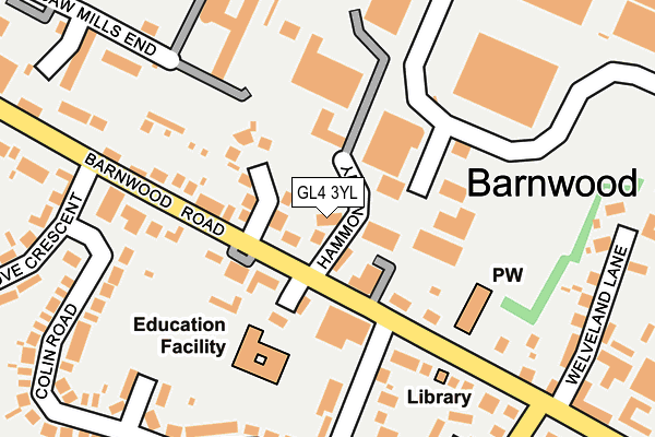 GL4 3YL map - OS OpenMap – Local (Ordnance Survey) GL4 3YL map - OS OpenMap – Local (Ordnance Survey)