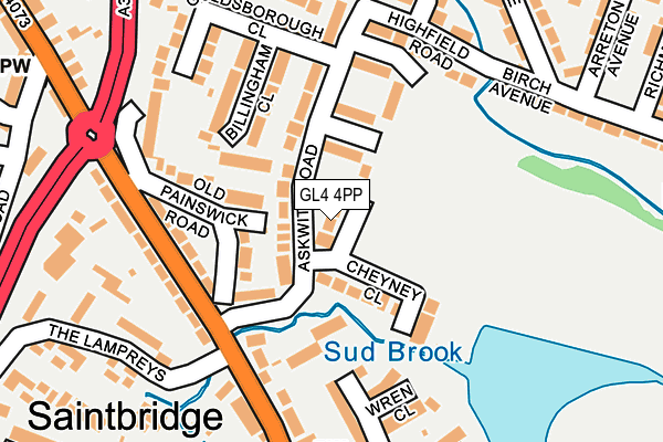 GL4 4PP map - OS OpenMap – Local (Ordnance Survey) GL4 4PP map - OS OpenMap – Local (Ordnance Survey)