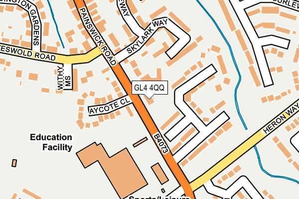 GL4 4QQ map - OS OpenMap – Local (Ordnance Survey) GL4 4QQ map - OS OpenMap – Local (Ordnance Survey)