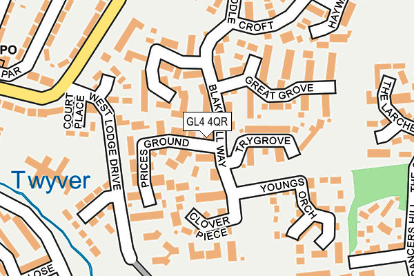 GL4 4QR map - OS OpenMap – Local (Ordnance Survey)