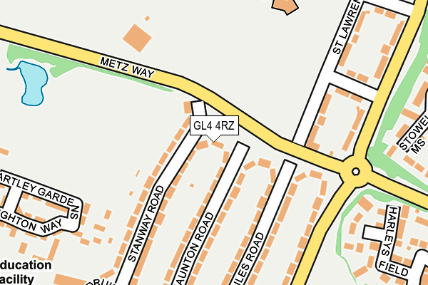 GL4 4RZ map - OS OpenMap – Local (Ordnance Survey) GL4 4RZ map - OS OpenMap – Local (Ordnance Survey)