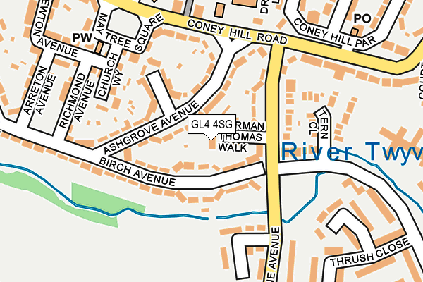 GL4 4SG map - OS OpenMap – Local (Ordnance Survey) GL4 4SG map - OS OpenMap – Local (Ordnance Survey)