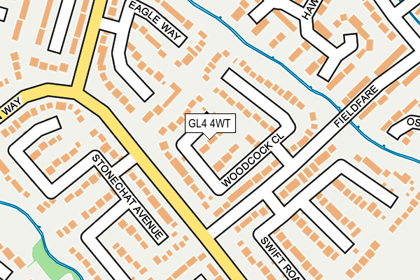 GL4 4WT map - OS OpenMap – Local (Ordnance Survey) GL4 4WT map - OS OpenMap – Local (Ordnance Survey)