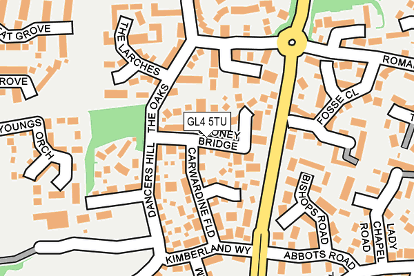 GL4 5TU map - OS OpenMap – Local (Ordnance Survey) GL4 5TU map - OS OpenMap – Local (Ordnance Survey)