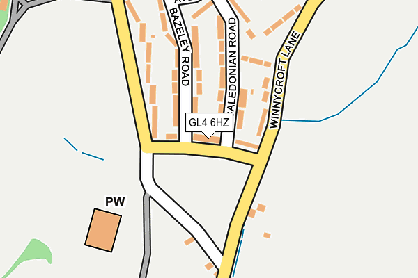 GL4 6HZ map - OS OpenMap – Local (Ordnance Survey) GL4 6HZ map - OS OpenMap – Local (Ordnance Survey)