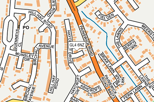 GL4 6NZ map - OS OpenMap – Local (Ordnance Survey) GL4 6NZ map - OS OpenMap – Local (Ordnance Survey)