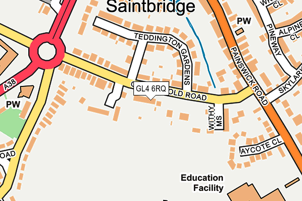GL4 6RQ map - OS OpenMap – Local (Ordnance Survey) GL4 6RQ map - OS OpenMap – Local (Ordnance Survey)