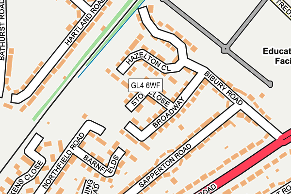 GL4 6WF map - OS OpenMap – Local (Ordnance Survey) GL4 6WF map - OS OpenMap – Local (Ordnance Survey)