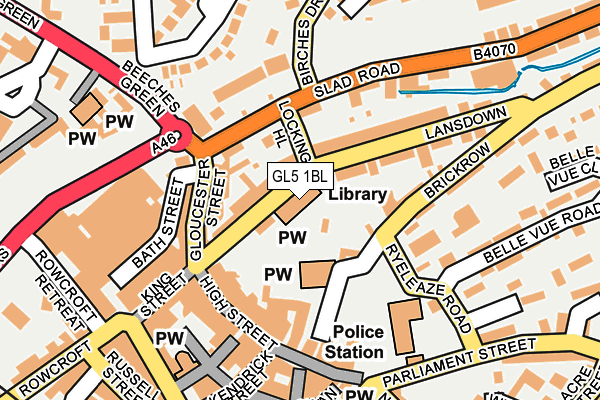 GL5 1BL map - OS OpenMap – Local (Ordnance Survey) GL5 1BL map - OS OpenMap – Local (Ordnance Survey)