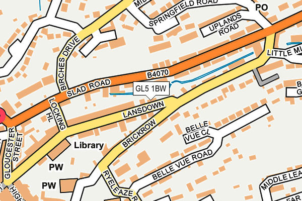 GL5 1BW map - OS OpenMap – Local (Ordnance Survey) GL5 1BW map - OS OpenMap – Local (Ordnance Survey)