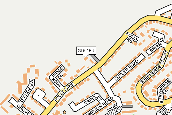 GL5 1FU map - OS OpenMap – Local (Ordnance Survey) GL5 1FU map - OS OpenMap – Local (Ordnance Survey)