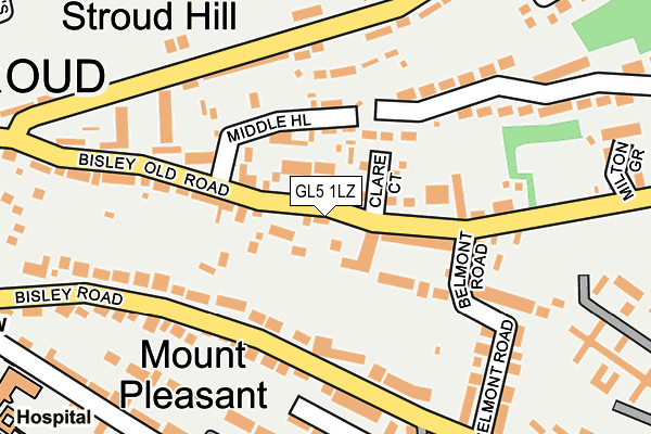 GL5 1LZ map - OS OpenMap – Local (Ordnance Survey) GL5 1LZ map - OS OpenMap – Local (Ordnance Survey)