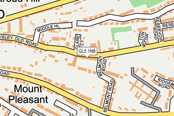 GL5 1NB map - OS OpenMap – Local (Ordnance Survey) GL5 1NB map - OS OpenMap – Local (Ordnance Survey)