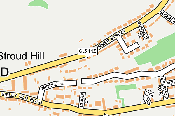 GL5 1NZ map - OS OpenMap – Local (Ordnance Survey) GL5 1NZ map - OS OpenMap – Local (Ordnance Survey)