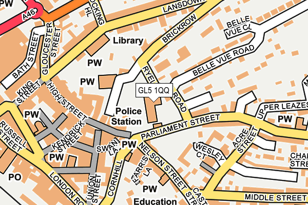 GL5 1QQ map - OS OpenMap – Local (Ordnance Survey) GL5 1QQ map - OS OpenMap – Local (Ordnance Survey)