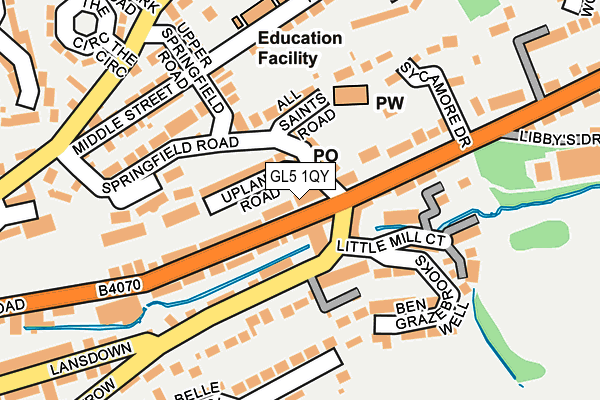 GL5 1QY map - OS OpenMap – Local (Ordnance Survey) GL5 1QY map - OS OpenMap – Local (Ordnance Survey)