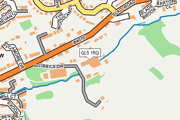 GL5 1RQ map - OS OpenMap – Local (Ordnance Survey) GL5 1RQ map - OS OpenMap – Local (Ordnance Survey)