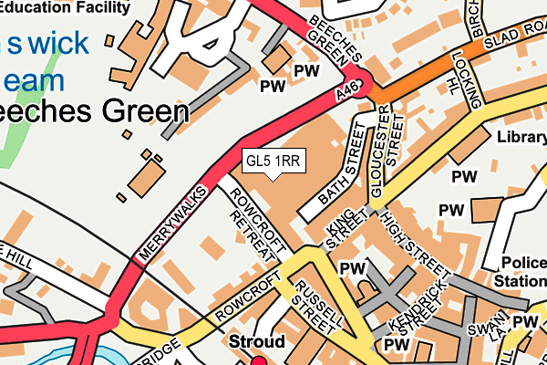 GL5 1RR map - OS OpenMap – Local (Ordnance Survey) GL5 1RR map - OS OpenMap – Local (Ordnance Survey)