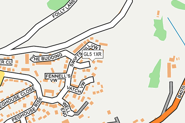 GL5 1XR map - OS OpenMap – Local (Ordnance Survey) GL5 1XR map - OS OpenMap – Local (Ordnance Survey)