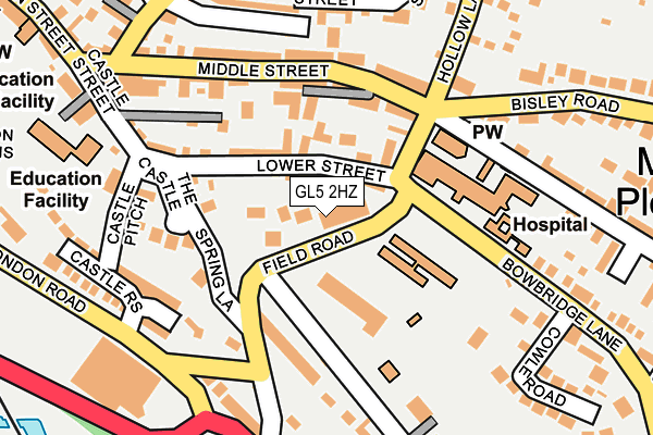 GL5 2HZ map - OS OpenMap – Local (Ordnance Survey) GL5 2HZ map - OS OpenMap – Local (Ordnance Survey)