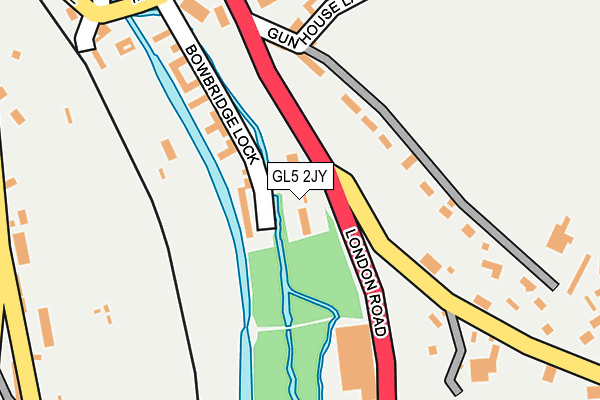 GL5 2JY map - OS OpenMap – Local (Ordnance Survey) GL5 2JY map - OS OpenMap – Local (Ordnance Survey)