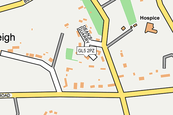 GL5 2PZ map - OS OpenMap – Local (Ordnance Survey) GL5 2PZ map - OS OpenMap – Local (Ordnance Survey)