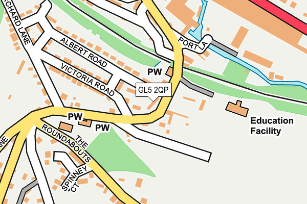 GL5 2QP map - OS OpenMap – Local (Ordnance Survey) GL5 2QP map - OS OpenMap – Local (Ordnance Survey)