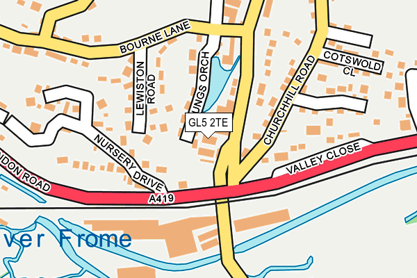 GL5 2TE map - OS OpenMap – Local (Ordnance Survey) GL5 2TE map - OS OpenMap – Local (Ordnance Survey)