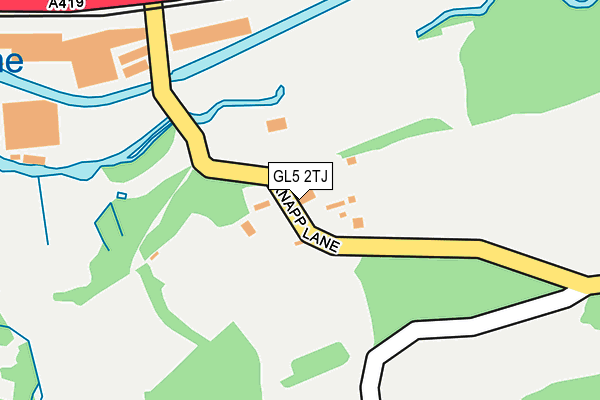 GL5 2TJ map - OS OpenMap – Local (Ordnance Survey) GL5 2TJ map - OS OpenMap – Local (Ordnance Survey)