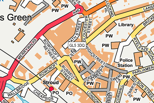 GL5 3DQ map - OS OpenMap – Local (Ordnance Survey) GL5 3DQ map - OS OpenMap – Local (Ordnance Survey)