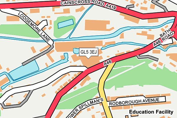 GL5 3EJ map - OS OpenMap – Local (Ordnance Survey) GL5 3EJ map - OS OpenMap – Local (Ordnance Survey)