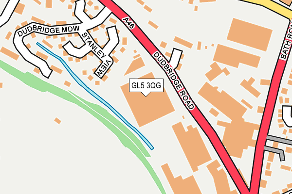 GL5 3QG map - OS OpenMap – Local (Ordnance Survey) GL5 3QG map - OS OpenMap – Local (Ordnance Survey)