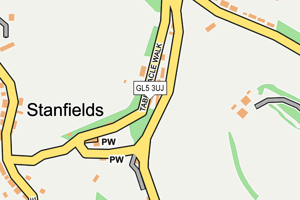 GL5 3UJ map - OS OpenMap – Local (Ordnance Survey) GL5 3UJ map - OS OpenMap – Local (Ordnance Survey)