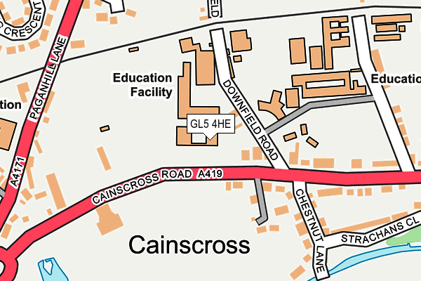 GL5 4HE map - OS OpenMap – Local (Ordnance Survey) GL5 4HE map - OS OpenMap – Local (Ordnance Survey)
