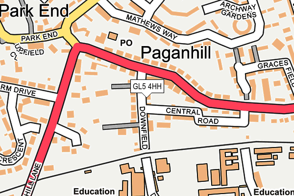 GL5 4HH map - OS OpenMap – Local (Ordnance Survey) GL5 4HH map - OS OpenMap – Local (Ordnance Survey)