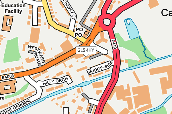 GL5 4HY map - OS OpenMap – Local (Ordnance Survey) GL5 4HY map - OS OpenMap – Local (Ordnance Survey)