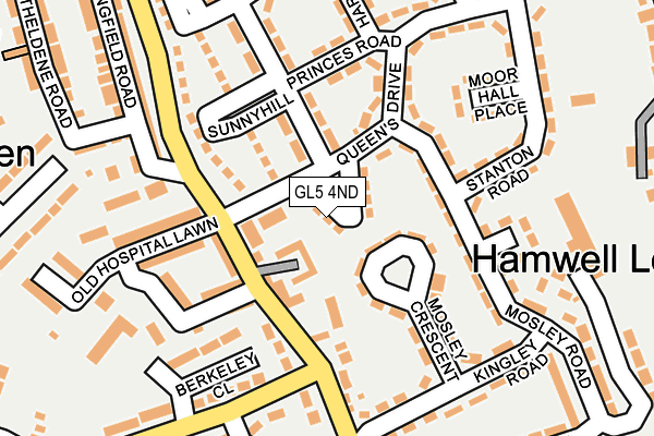 GL5 4ND map - OS OpenMap – Local (Ordnance Survey) GL5 4ND map - OS OpenMap – Local (Ordnance Survey)