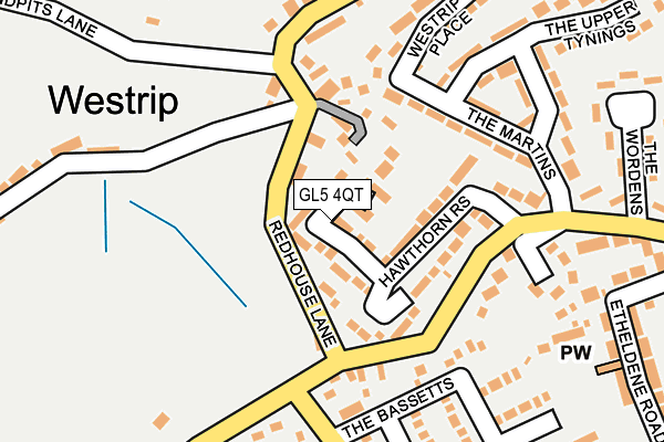 GL5 4QT map - OS OpenMap – Local (Ordnance Survey) GL5 4QT map - OS OpenMap – Local (Ordnance Survey)