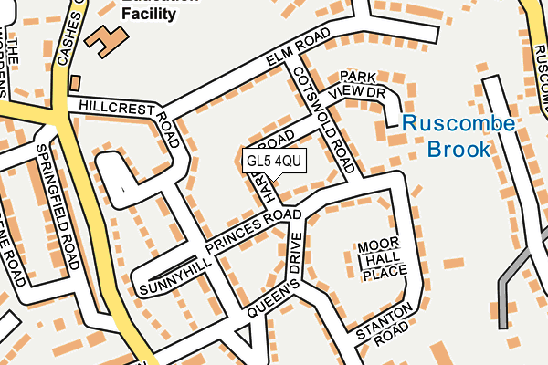 GL5 4QU map - OS OpenMap – Local (Ordnance Survey) GL5 4QU map - OS OpenMap – Local (Ordnance Survey)