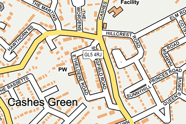 GL5 4RJ map - OS OpenMap – Local (Ordnance Survey) GL5 4RJ map - OS OpenMap – Local (Ordnance Survey)