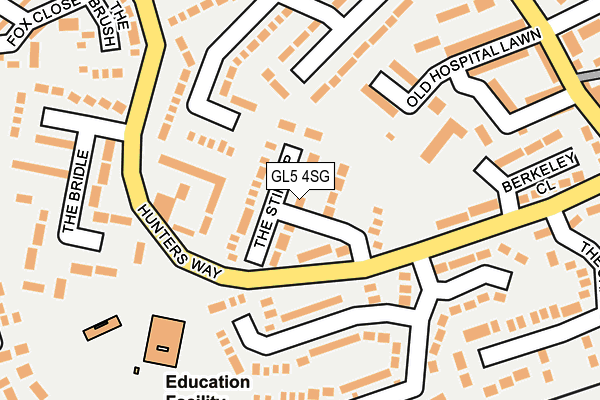 GL5 4SG map - OS OpenMap – Local (Ordnance Survey) GL5 4SG map - OS OpenMap – Local (Ordnance Survey)