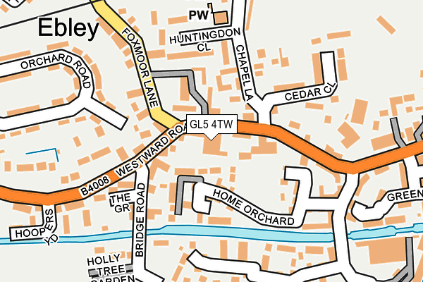 GL5 4TW map - OS OpenMap – Local (Ordnance Survey) GL5 4TW map - OS OpenMap – Local (Ordnance Survey)