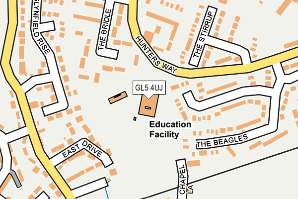 GL5 4UJ map - OS OpenMap – Local (Ordnance Survey) GL5 4UJ map - OS OpenMap – Local (Ordnance Survey)