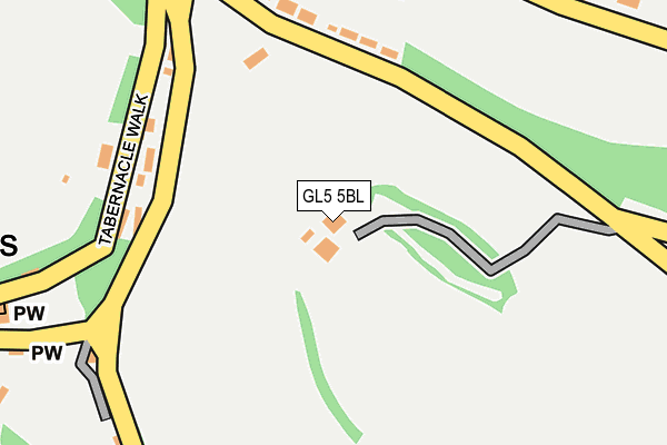 GL5 5BL map - OS OpenMap – Local (Ordnance Survey) GL5 5BL map - OS OpenMap – Local (Ordnance Survey)