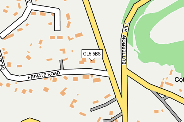 GL5 5BS map - OS OpenMap – Local (Ordnance Survey) GL5 5BS map - OS OpenMap – Local (Ordnance Survey)