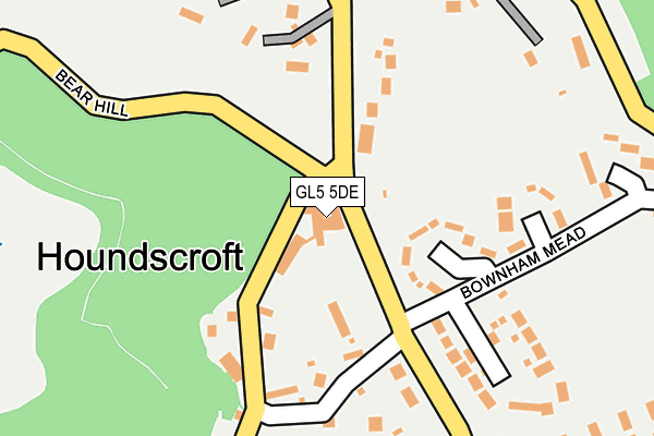 GL5 5DE map - OS OpenMap – Local (Ordnance Survey) GL5 5DE map - OS OpenMap – Local (Ordnance Survey)